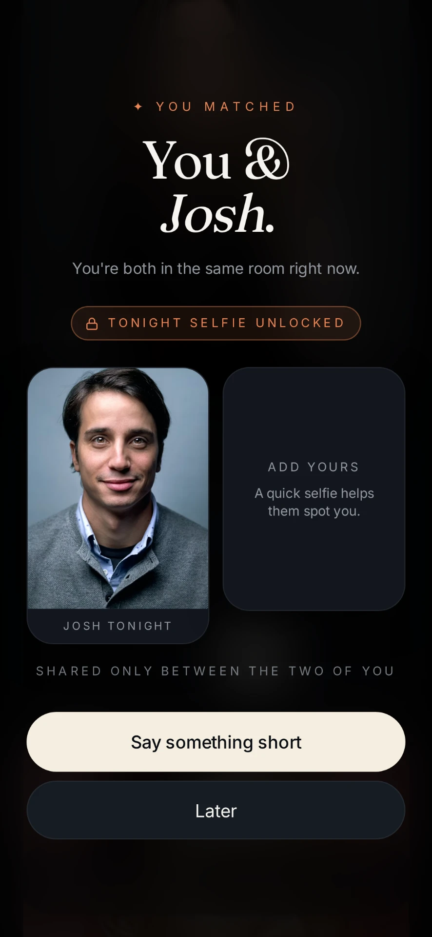 Contact only after both sides opt in